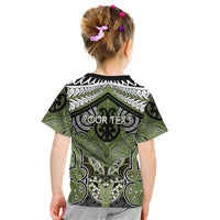 Aotearoa Iwi Whakatohea Personalised Kid T Shirt Maori Kowhaiwhai Pattern