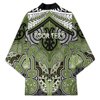 Aotearoa Iwi Whakatohea Personalised Kimono Maori Kowhaiwhai Pattern