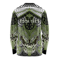 Aotearoa Iwi Whakatohea Personalised Long Sleeve Shirt Maori Kowhaiwhai Pattern