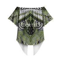Aotearoa Iwi Whakatohea Personalised Off Shoulder Wrap Waist Top Maori Kowhaiwhai Pattern