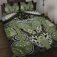Aotearoa Iwi Whakatohea Quilt Bed Set Maori Kowhaiwhai Pattern