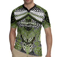 Aotearoa Iwi Whakatohea Personalised Rugby Jersey Maori Kowhaiwhai Pattern