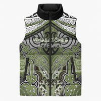 Aotearoa Iwi Whakatohea Personalised Sleeveless Puffer Jacket Maori Kowhaiwhai Pattern