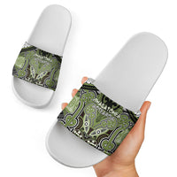 Aotearoa Iwi Whakatohea Slide Sandals Maori Kowhaiwhai Pattern