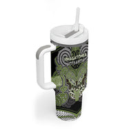 Aotearoa Iwi Whakatohea Personalised Tumbler With Handle Maori Kowhaiwhai Pattern