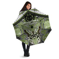 Aotearoa Iwi Whakatohea Umbrella Maori Kowhaiwhai Pattern