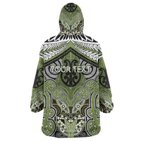 Aotearoa Iwi Whakatohea Personalised Wearable Blanket Hoodie Maori Kowhaiwhai Pattern