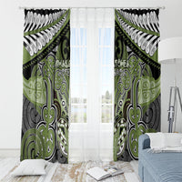Aotearoa Iwi Whakatohea Window Curtain Maori Kowhaiwhai Pattern