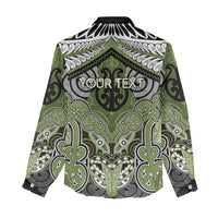Aotearoa Iwi Whakatohea Personalised Women Casual Shirt Maori Kowhaiwhai Pattern