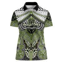 Aotearoa Iwi Whakatohea Personalised Women Polo Shirt Maori Kowhaiwhai Pattern