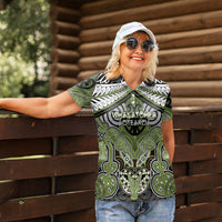 Aotearoa Iwi Whakatohea Personalised Women Polo Shirt Maori Kowhaiwhai Pattern