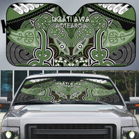 Aotearoa Iwi Ngati Awa Auto Sun Shade Maori Kowhaiwhai Pattern