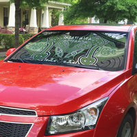 Aotearoa Iwi Ngati Awa Auto Sun Shade Maori Kowhaiwhai Pattern