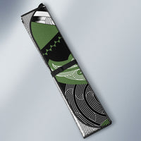 Aotearoa Iwi Ngati Awa Auto Sun Shade Maori Kowhaiwhai Pattern