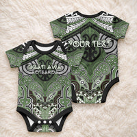 Aotearoa Iwi Ngati Awa Personalised Baby Onesie Maori Kowhaiwhai Pattern