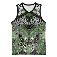Aotearoa Iwi Ngati Awa Personalised Basketball Jersey Maori Kowhaiwhai Pattern