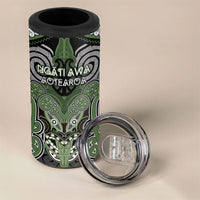 Aotearoa Iwi Ngati Awa Personalised 4 in 1 Can Cooler Tumbler Maori Kowhaiwhai Pattern