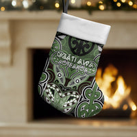 Aotearoa Iwi Ngati Awa Personalised Christmas Stocking Maori Kowhaiwhai Pattern