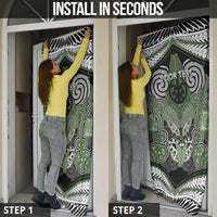 Aotearoa Iwi Ngati Awa Personalised Door Cover Maori Kowhaiwhai Pattern