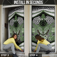 Aotearoa Iwi Ngati Awa Personalised Door Cover Maori Kowhaiwhai Pattern