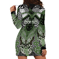 Aotearoa Iwi Ngati Awa Personalised Hoodie Dress Maori Kowhaiwhai Pattern