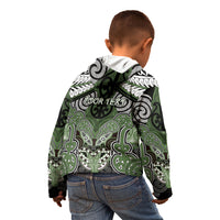 Aotearoa Iwi Ngati Awa Personalised Kid Hoodie Maori Kowhaiwhai Pattern