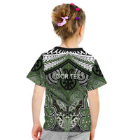 Aotearoa Iwi Ngati Awa Personalised Kid T Shirt Maori Kowhaiwhai Pattern
