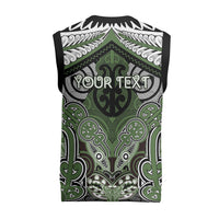 Aotearoa Iwi Ngati Awa Personalised Christmas Knitted V-Neck Vest Maori Kowhaiwhai Pattern