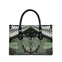 Aotearoa Iwi Ngati Awa Leather Bag Maori Kowhaiwhai Pattern