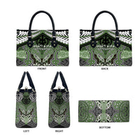 Aotearoa Iwi Ngati Awa Leather Bag Maori Kowhaiwhai Pattern