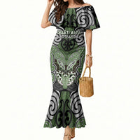 Aotearoa Iwi Ngati Awa Personalised Mermaid Dress Maori Kowhaiwhai Pattern