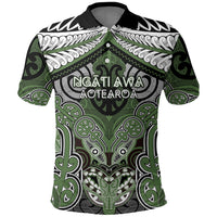 Aotearoa Iwi Ngati Awa Personalised Polo Shirt Maori Kowhaiwhai Pattern