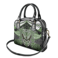 Aotearoa Iwi Ngati Awa Shoulder Handbag Maori Kowhaiwhai Pattern