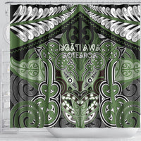 Aotearoa Iwi Ngati Awa Shower Curtain Maori Kowhaiwhai Pattern