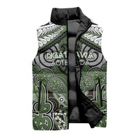 Aotearoa Iwi Ngati Awa Personalised Sleeveless Puffer Jacket Maori Kowhaiwhai Pattern