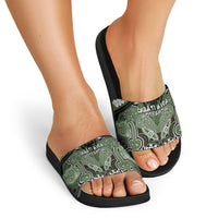 Aotearoa Iwi Ngati Awa Slide Sandals Maori Kowhaiwhai Pattern