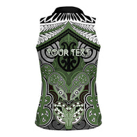 Aotearoa Iwi Ngati Awa Personalised Women Sleeveless Polo Shirt Maori Kowhaiwhai Pattern
