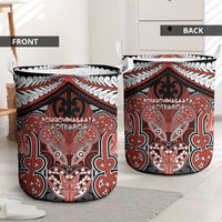 Aotearoa Iwi Rongowhakaata Laundry Basket Maori Kowhaiwhai Pattern