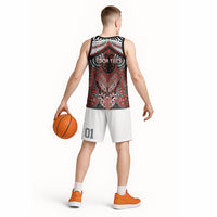 Aotearoa Iwi Rongowhakaata Personalised Basketball Jersey Maori Kowhaiwhai Pattern