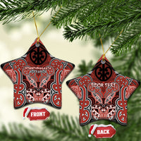 Aotearoa Iwi Rongowhakaata Personalised Ceramic Ornament Maori Kowhaiwhai Pattern