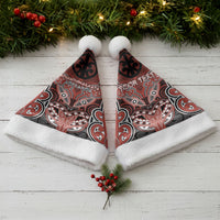 Aotearoa Iwi Rongowhakaata Personalised Christmas Santa Hat Maori Kowhaiwhai Pattern