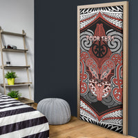 Aotearoa Iwi Rongowhakaata Personalised Door Cover Maori Kowhaiwhai Pattern