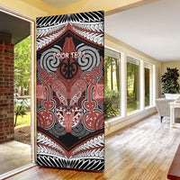 Aotearoa Iwi Rongowhakaata Personalised Door Cover Maori Kowhaiwhai Pattern