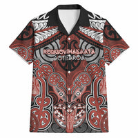 Aotearoa Iwi Rongowhakaata Personalised Hawaiian Shirt Maori Kowhaiwhai Pattern