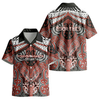 Aotearoa Iwi Rongowhakaata Personalised Kid Hawaiian Shirt Maori Kowhaiwhai Pattern