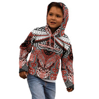 Aotearoa Iwi Rongowhakaata Personalised Kid Hoodie Maori Kowhaiwhai Pattern