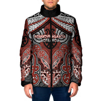 Aotearoa Iwi Rongowhakaata Personalised Padded Jacket Maori Kowhaiwhai Pattern