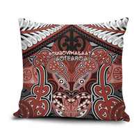 Aotearoa Iwi Rongowhakaata Pillow Cover Maori Kowhaiwhai Pattern