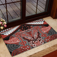 Aotearoa Iwi Rongowhakaata Rubber Doormat Maori Kowhaiwhai Pattern