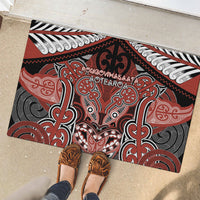 Aotearoa Iwi Rongowhakaata Rubber Doormat Maori Kowhaiwhai Pattern